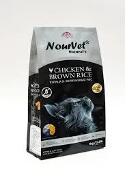 Nourvet Naturals Cat Food Chicken And Brown Rice 1.2KG
