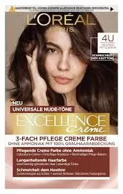 Loreal Excellence Hair Color 4U Brown No Ammonia