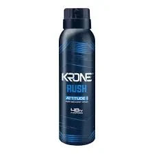 Krone Deodorant Body Spray Attitude Men Rush 150ML
