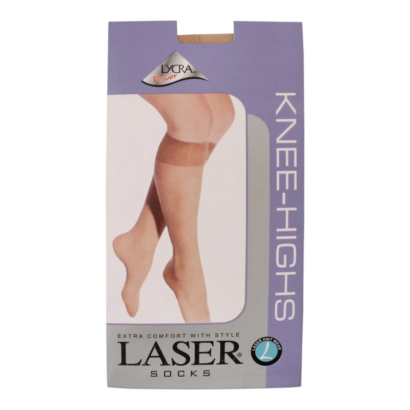 Laser Socks Ladies Knee-Highs Skin