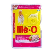 Meo Cat Food Jelly Sardine With Red Snapper 80G