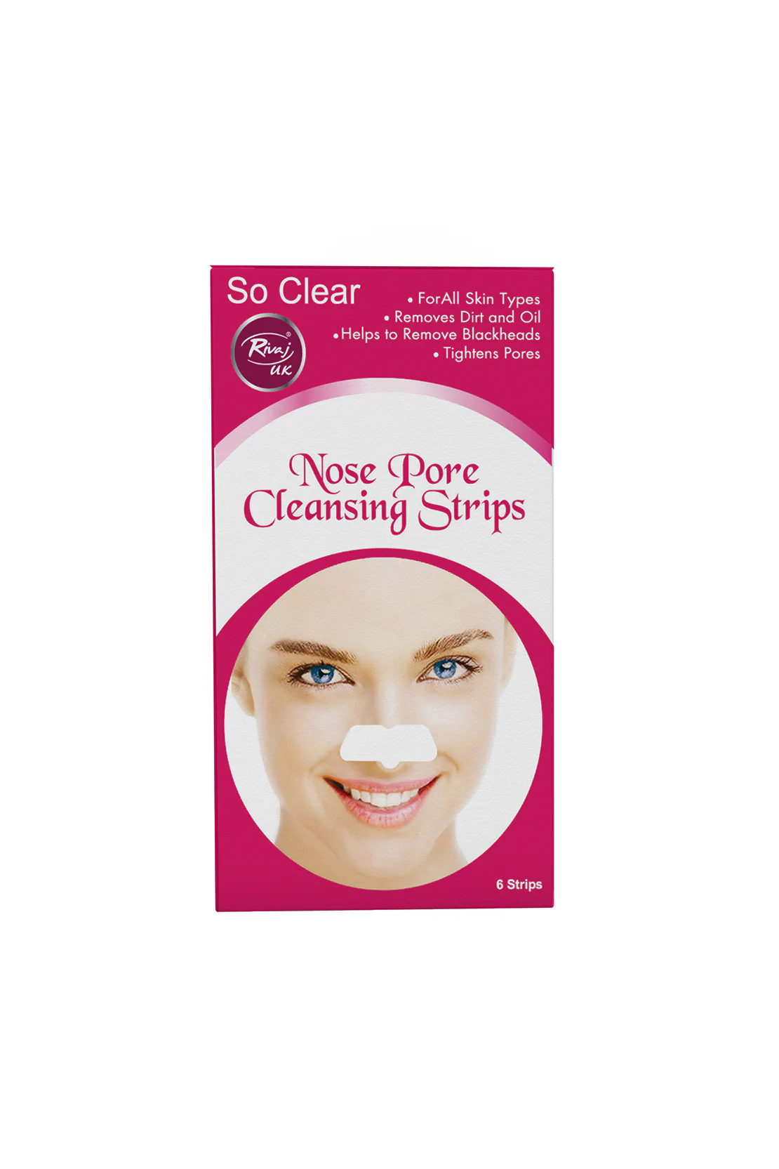 Rivaj Wax Strips 6P Nose Pink
