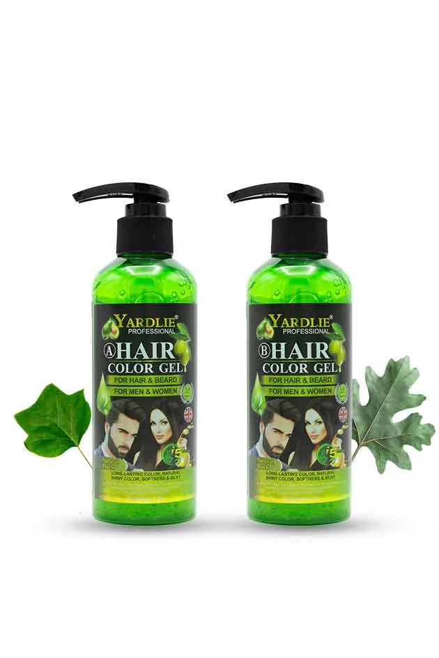 Yardlie Hair Color Gel Natural Black 2* Pack 200ML