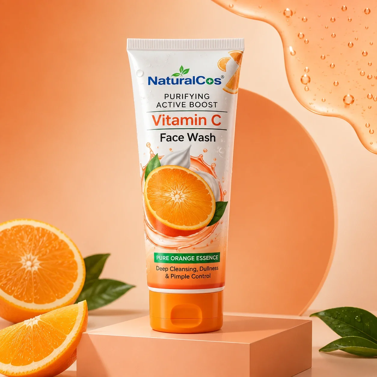 Natural Cos Face Wash Vitamin C Pure Orange Essence 100ML