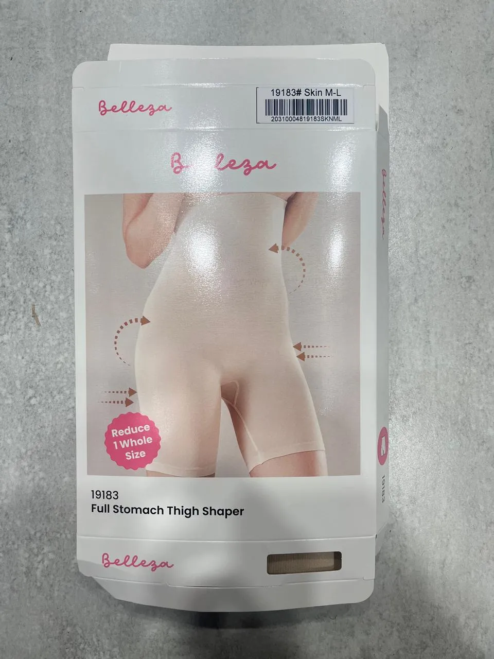 Belleza Body Shaper 19183 Skin Color Full Stomach Thigh M-L