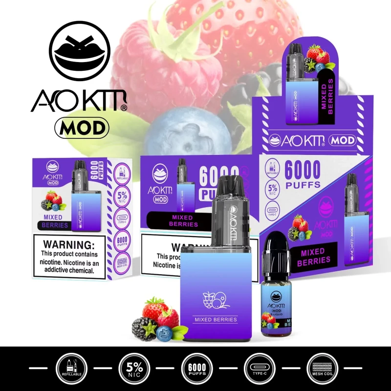 Aokit Disposeable Vape Pod 6000 Puff Mixed Berries