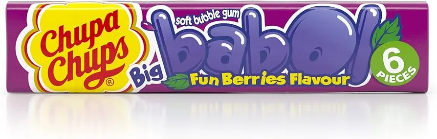 Chupa Chups Big Babol Gum 6s Fun Berries