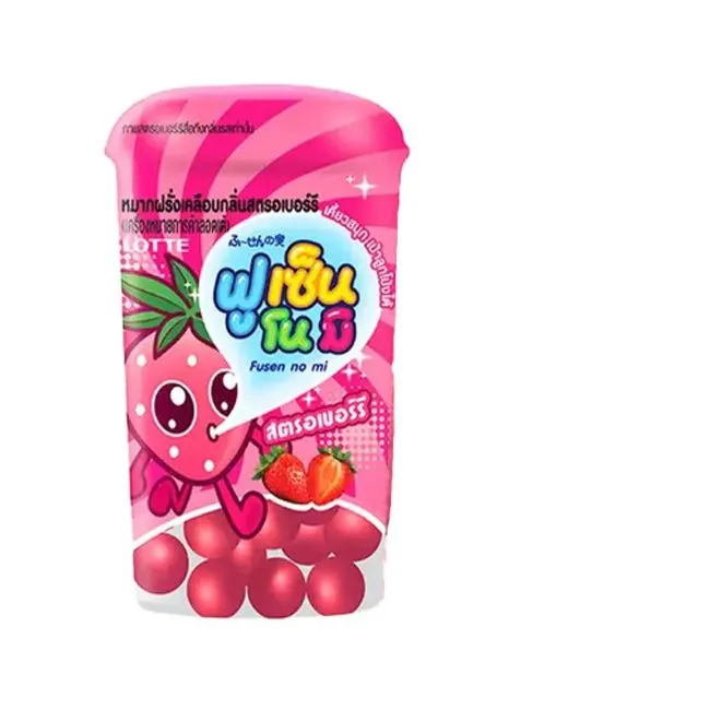 Lotte Gum Fusen Bottle Strawberry 15G