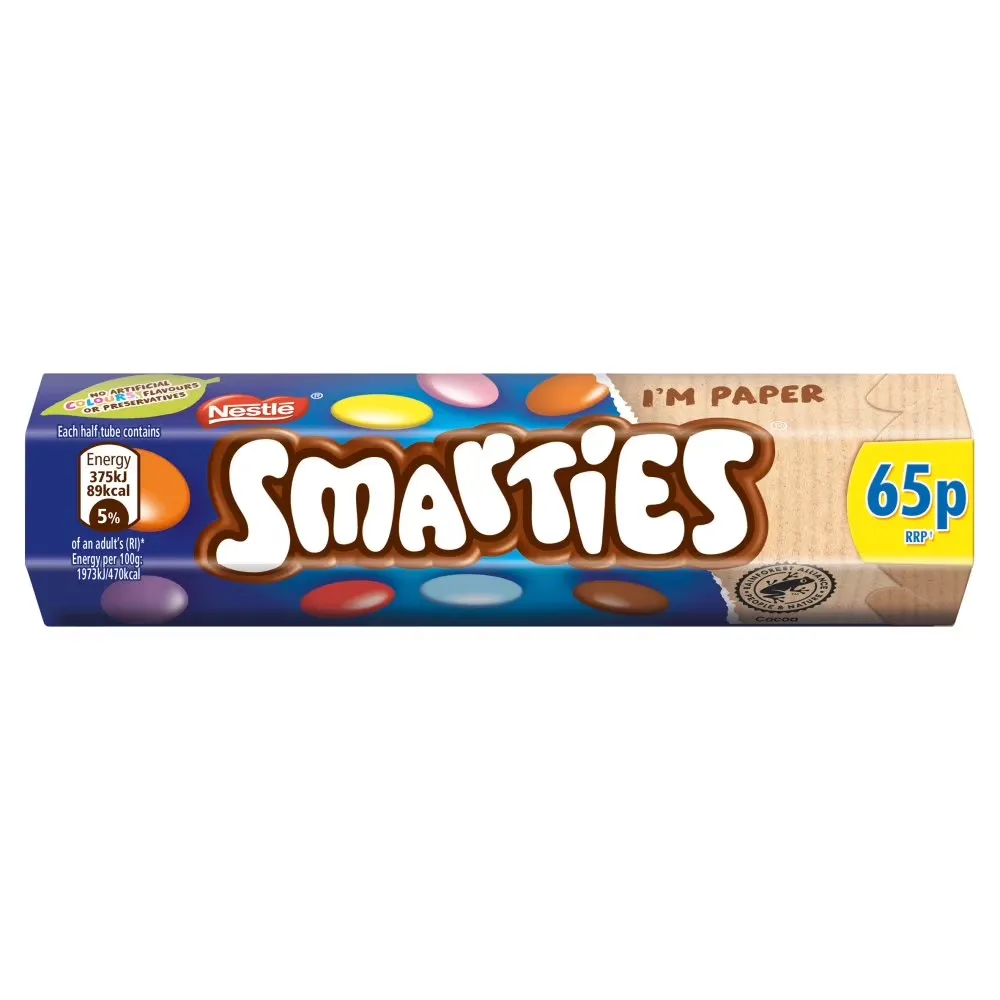 Nestle Smarties Milk Chocolate Tube 38G