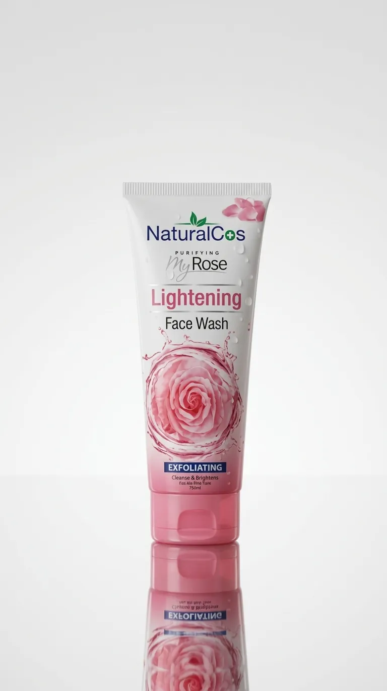 Natural Cos Face Wash Lightening My Rose Exfoliating 100ML