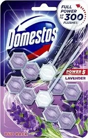 Domestos Toilet Block Twin 300 Flushes Lavender 55G