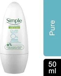 Simple Deodorant Roll On Pure 50ML