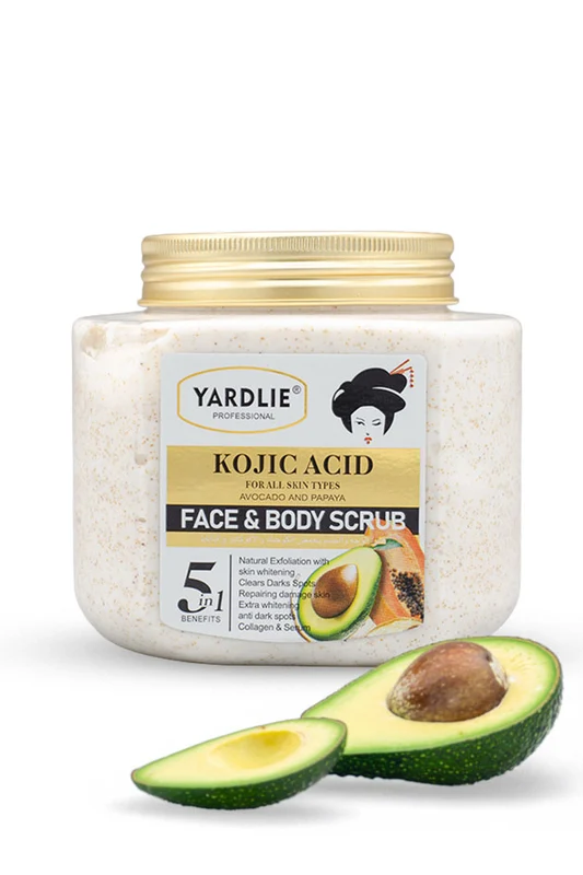 Yardlie Face And Body Scrub Kojic Acid  5 In 1 500G