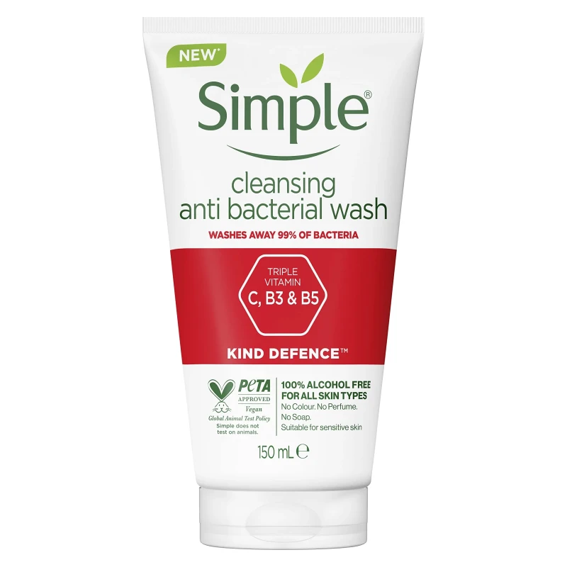 Simple Face Wash Cleaning Anti Bacteria 100ML