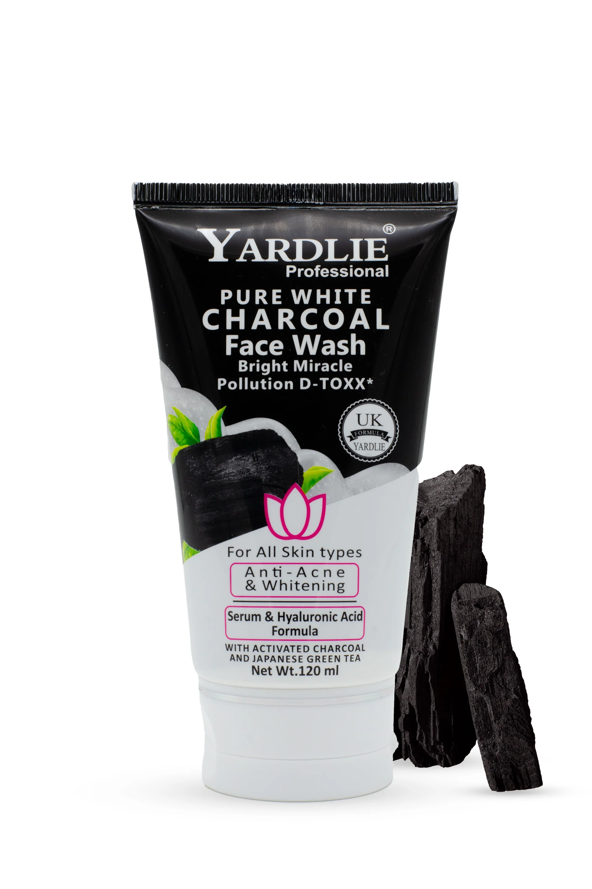 Yardlie Face Wash Pure White Charcoal Detox 120ML