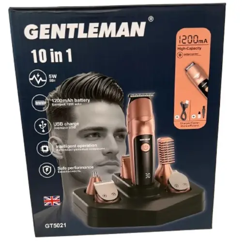 Gentleman Shaver And Trimmer 10 In 1 GT5021