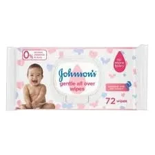 Johnsons Baby Wipes 72P Dakan Pppp