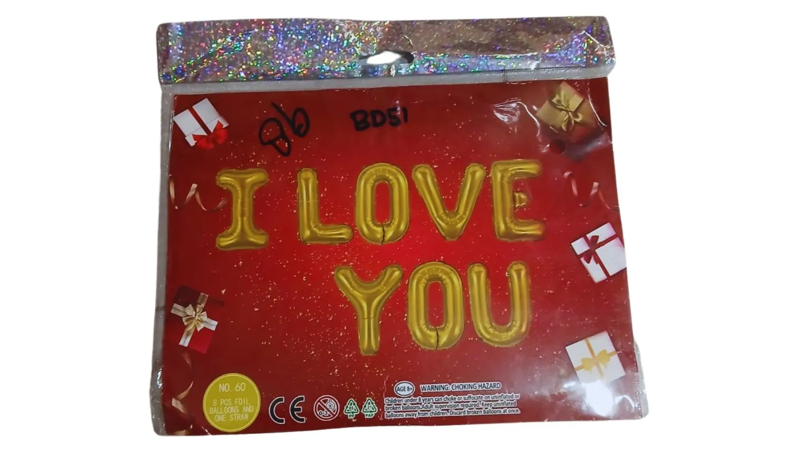 Birthday Celebration Foil Balloon I Love You