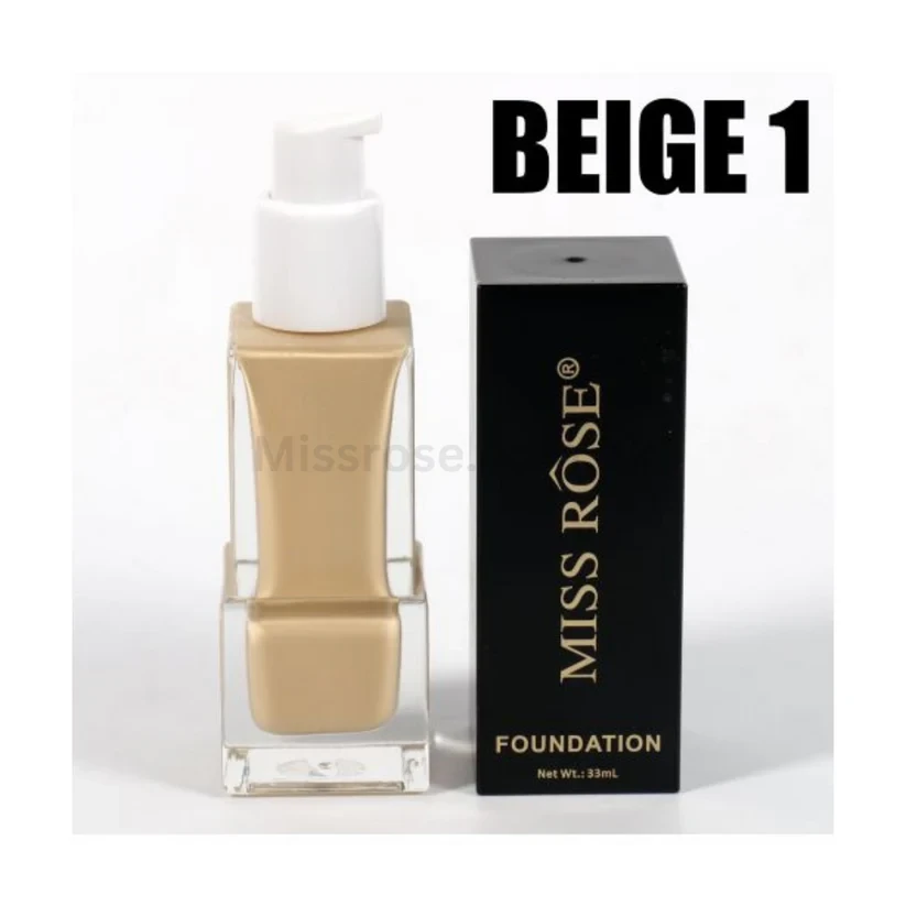 Miss Rose Foundation Black Beige 01 7601-016 30ML