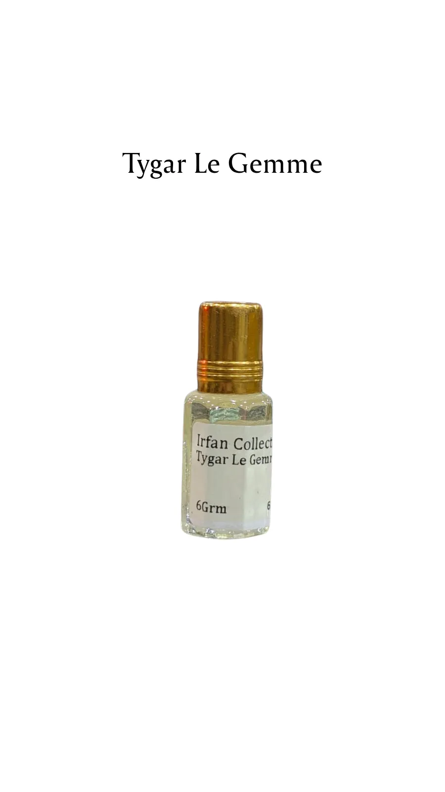 Concentrated Perfume Oil Attar Tygar Le Gemme Bvlgari Rench Bvlgari Parfex 6ML